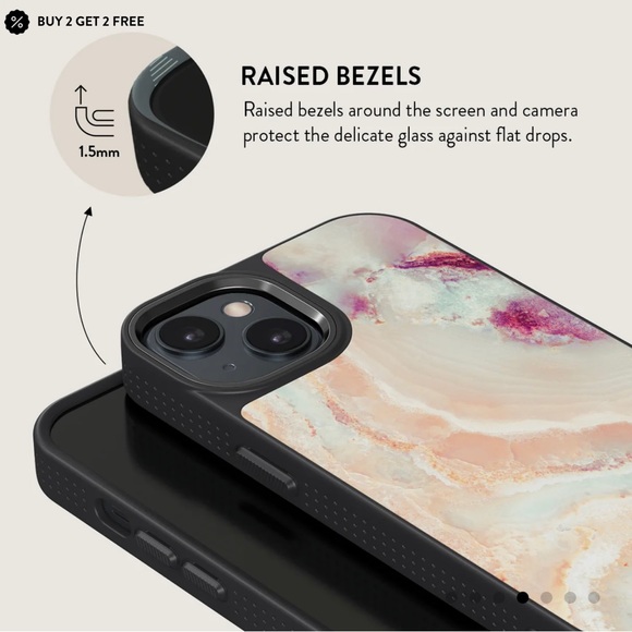 Brand new iPhone 14 Burga Elite case in Berry Sorbet with gunmetal grey accent - Picture 5 of 8